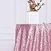 Poise3EHome 50-Inch Round Fuchsia Pink Sequin Tablecloth for Party Cake Dessert Table Exhibition Events