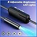 Industrial Endoscope Camera, 2MP HD 1080P Borescope with 8 LED Lights, IP67 Waterproof Hard Wire, 6 Accessories for Car Repair/Pipe Inspection/Home Appliance Maintenance (Type-C Compatible)