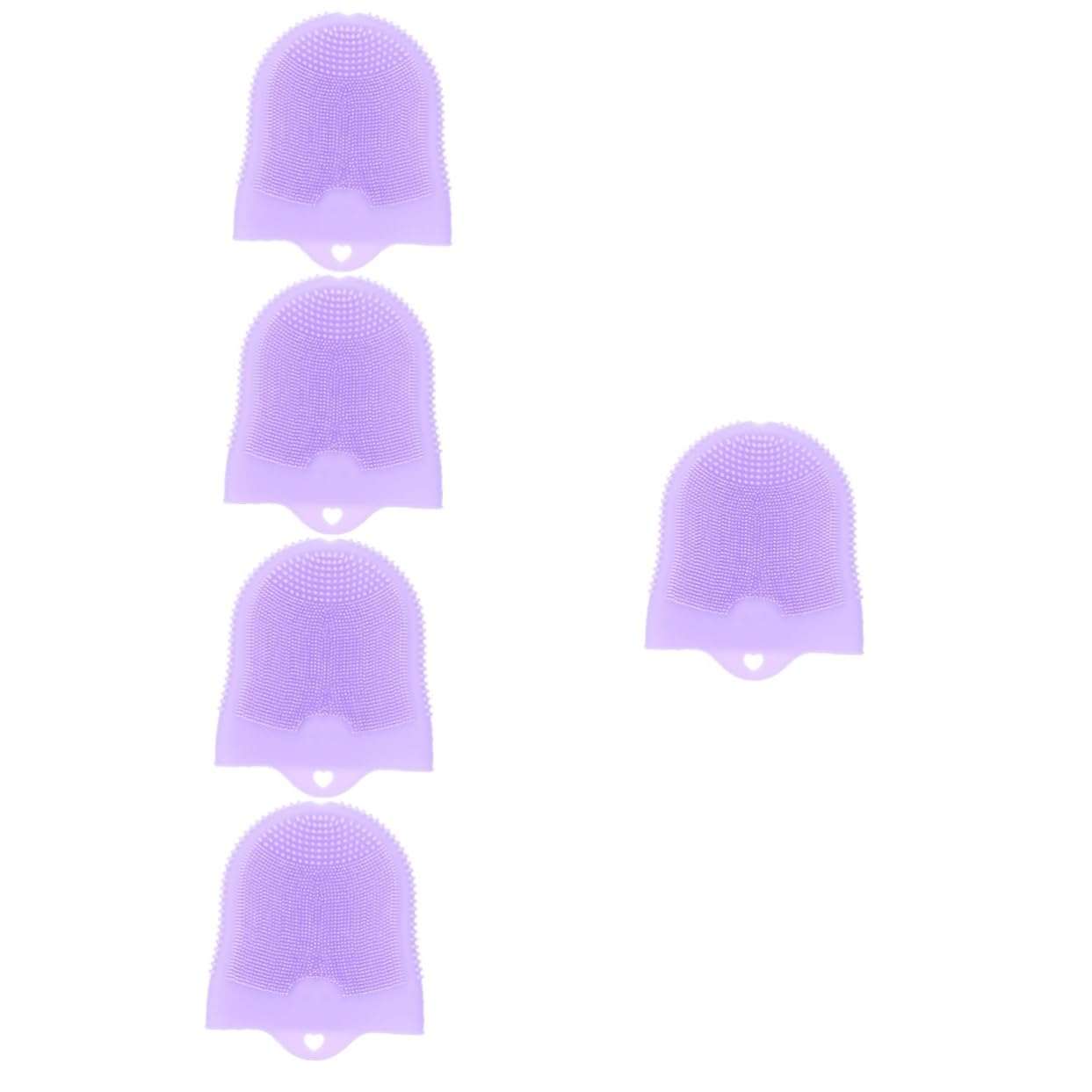 Healeved 5stücke Silicone Gesichtsreinigungsbürste Mit Sanftem Peeling-design Ergonomisch Leicht Und Tragbar Für Empfindliche Haut Für Tägliche Anwendung Und Reisen