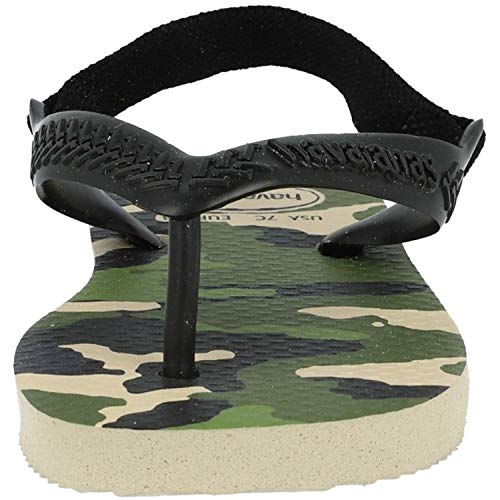 Chinelo Chic, Havaianas, Bebê Unissex, Bege Palha/Preto, 20