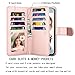 NJJEX Wallet Case for Galaxy J7 2018/J7 Refine/J7 V 2nd Gen/J7 Aero/J7 Aura/J7 Top/J7 Crown/J7 Eon/J7 Star, PU Leather Card Slots Holder Kickstand Flip Cover & Lanyard for Samsung J7 Star [Rosegold]
