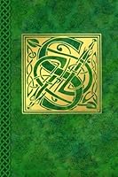 Celtic Letter S Vintage Irish Monogram Journal : Green Gold Celtic Knot Name Initial Diary Blank Lined Book 1729626769 Book Cover