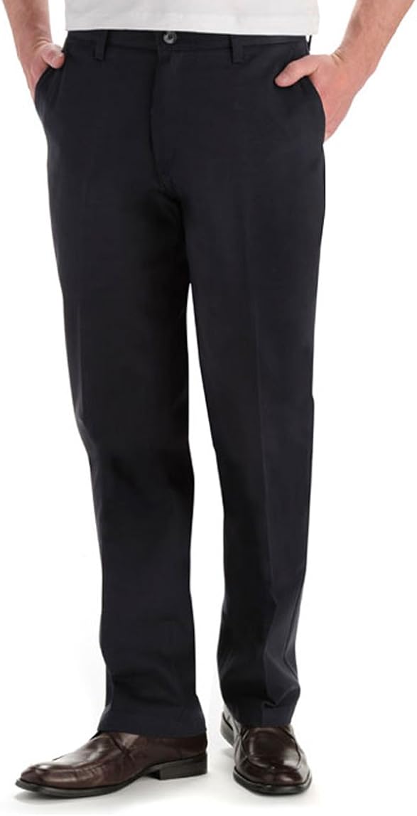 Lee Men's Stain Resistant Relaxed-fit Flat Front Pant