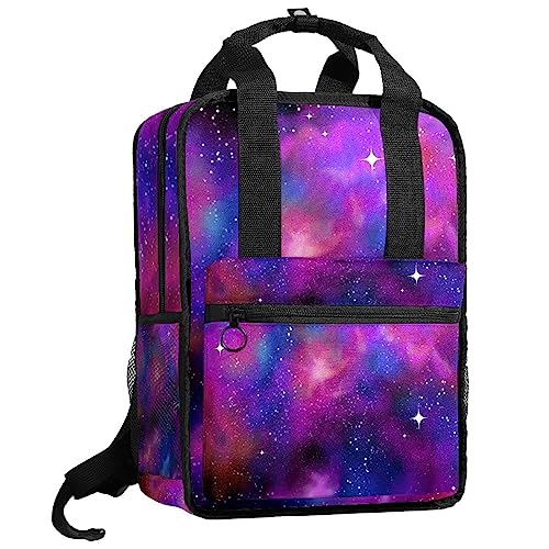 Sac à dos garçon galaxie avec bretelles réglables contre le mal de dos
