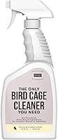 Natural Rapport Bird Cage Cleaner Spray - Natural Poop Remover for Cages, Safe Bio-Enzymatic Formula, 32oz