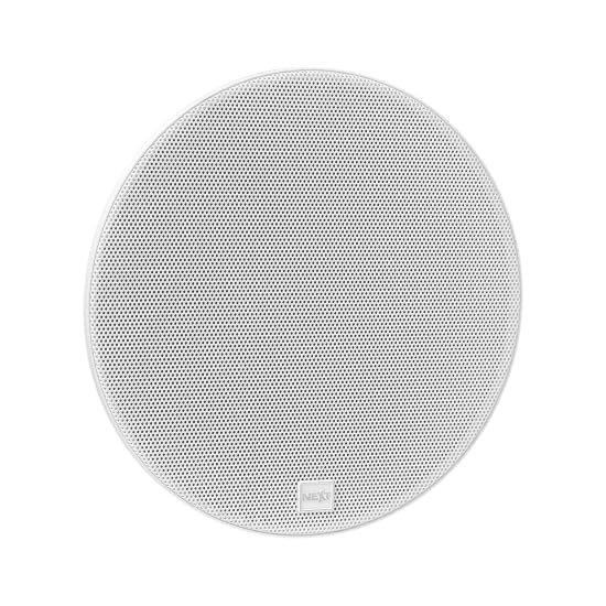 NEXT audiocom C6 Einbaulautsprecher ELA 100V, weiß, 6,5 Zoll, für Sprache und Musik in Geschäften, Schulen, Büros, Hotels und Restaurants, Flacher Grill, lackierbar