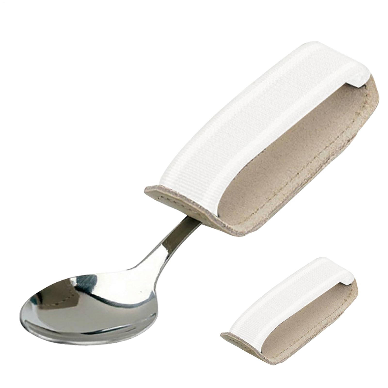 Correas elásticas para cubiertos, soporte para utensilios de 3.54 x 1.18 x 0.39 pulgadas, ayuda para comer, ajuste cómodo ajustable, asistencia diaria para comer para ancianos o usuarios de agarre