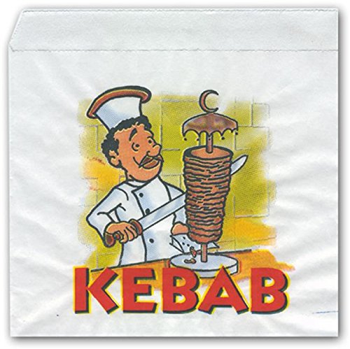 Sacchetto Polit.Kebab 15X15 X2500Pz Buste Carta Alimenti Panini