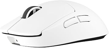 Logitech G PRO X Superlight 2c Wireless Gaming Mouse 53g Professional Grade Compact Mouse with 5 Programmable Buttons USB-C Charging 44K DPI Sensor for PC/Mac, Report Rate Up to 8kHz, White