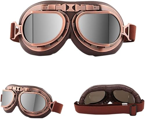 Miniatura 5 de Peicees Gafas vintage para casco de motocicleta, gafas de moto y piloto