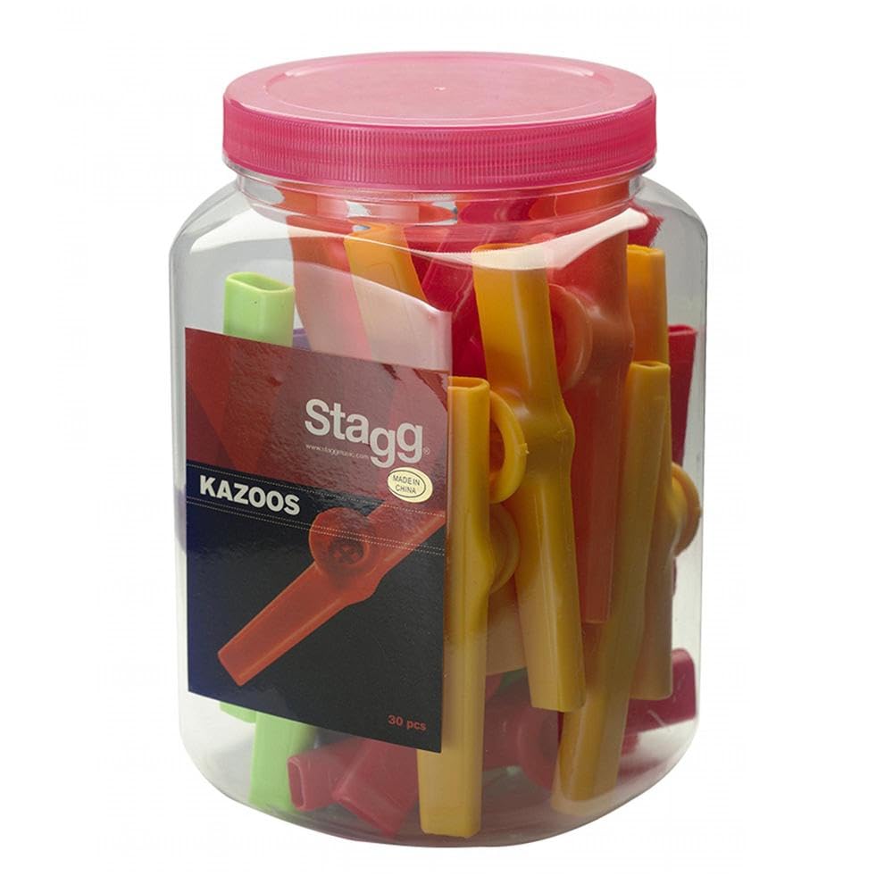 Stagg Boite de 30 kazoos colorés
