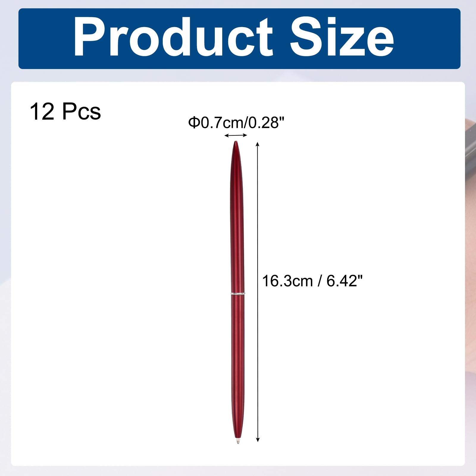 PATIKIL Slim Metal Ballpoint Pen - Image 2