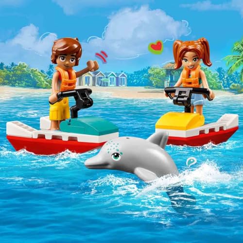 Image of LEGO Friends Beach Water Scooter Lifeguard Toy 42623 Building Blocks Toys for 5+ Gift for Boys and Girls