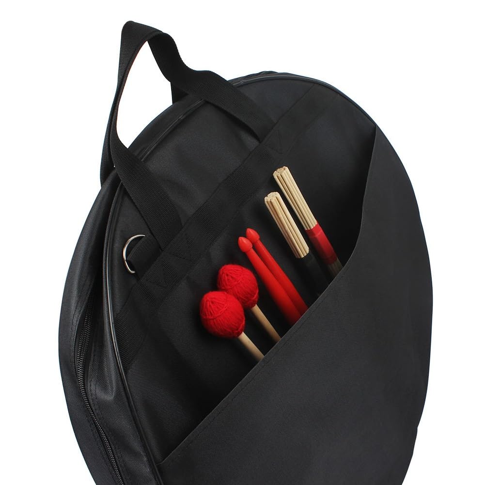 Bolsa de platillos de 21 ", Bolsa de platillos Plegable y portátil con Divisor extraíble, Accesorios para Instrumentos de percusión, Mochila para Herramientas Musicales