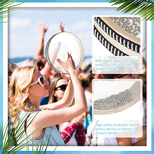 image for Boao Sea Drum 12 Inches Wave Bead Hand Natural Color Sound Wave with H