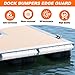 FRECCU 5 Pack Dock Bumpers 23.5 in Rub Rail for Boats,Boat Dock Bumpers for Dock Side and Edge,Commercial Dock Fender for Boat Rub Rail,Dock Greater Protector for Boats and Equipment
