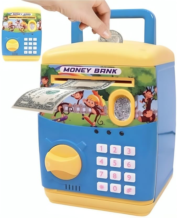 See full amazon price history chart for Sanghariyat® Money Bank ATM Machine for Kids with Finger Print Sensor Piggy Savings Classic Bank with Electronic Lock Password for Kids with Indian Music 0 to 9 Number (Blue & Yellow) Sanghariyat® Money Bank ATM Machine for Kids with Finger Print Sensor Piggy Savings Classic Bank with Electronic Lock Password for Kids with Indian Music 0 to 9 Number (Blue & Yellow) (B0D3VMSWGF) Amazon Price History, Amazon Price Tracker