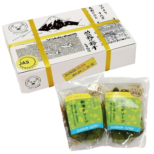 新漬オリーブ&曽我の梅干しセット[かねきち][No.076]/グリーンオリーブ 曾我梅林 整腸作用 醗酵食品