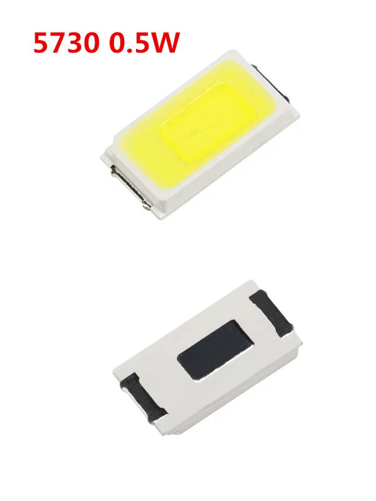500PCS SMD LED 2835 5730 Chip 0.5W 60LM 3V150MA Perline Luce 4000K Bianco Freddo Caldo Montaggio Superficiale PCB Lampada A Diodi Emettitori Di Luce,bianca,2835 0,5W 3V 150MA