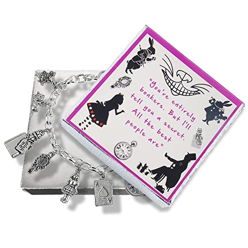 Pulsera Charm Alicia a Través del Espejo con caja de presentación para niñas Cover