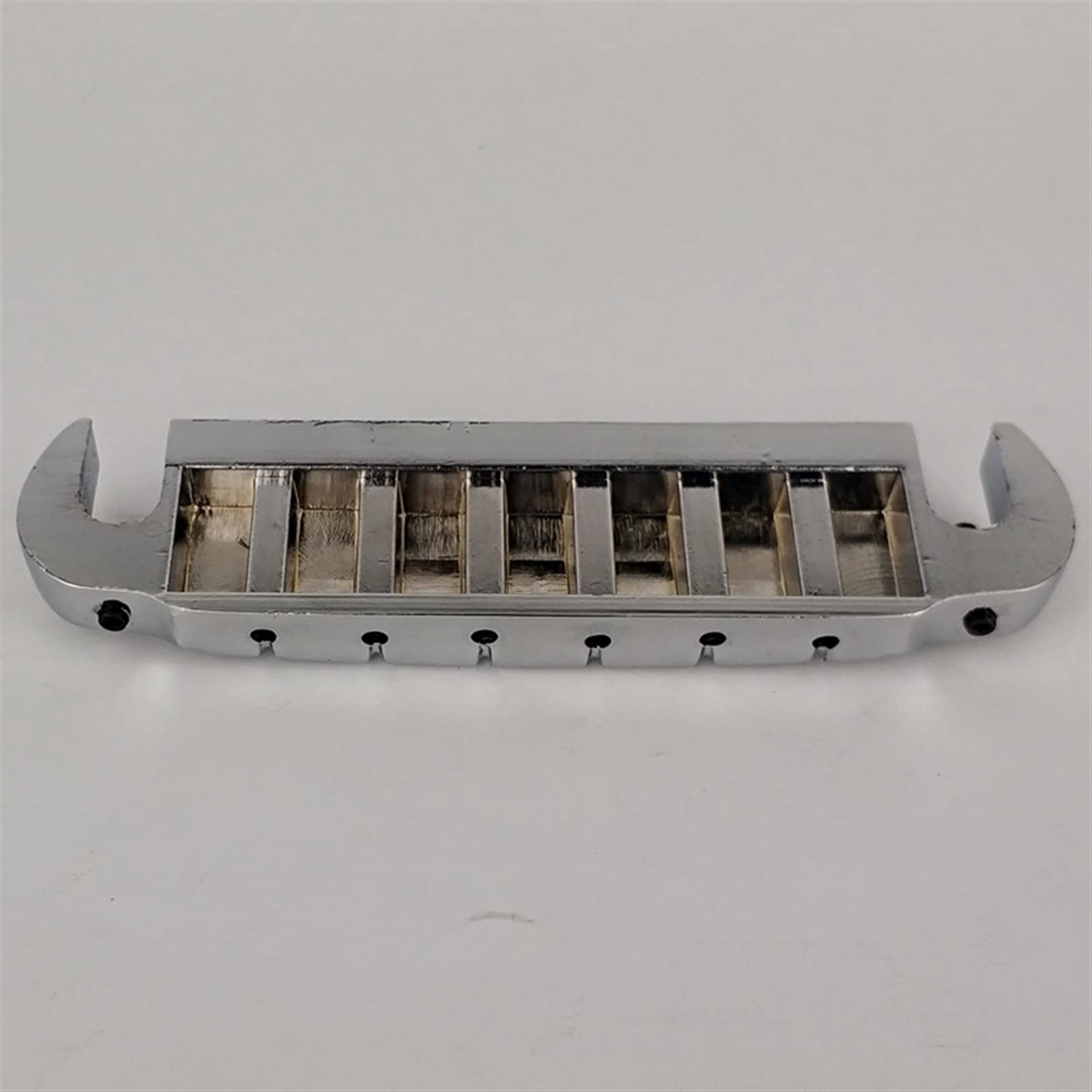 Accesorio repuesto puente Envolvente Ajustable Para Puente De Guitarra Eléctrica LP Cordal Cromado Plateado