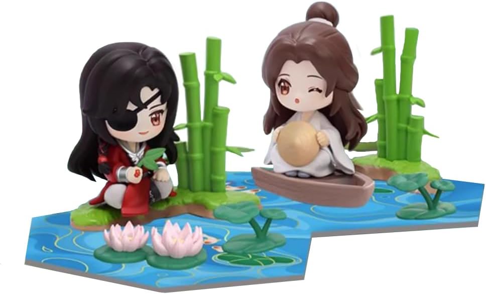 QAHEART 2025 New Xie Lian and Hua Cheng Figure Statue Model, 3.93'' Anime Action Figure Cake Topper Handmade Desktop Decoration Collectible