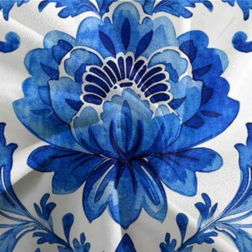 Parure de lit fleurs 3D en microfibre 135x200cm pour lit simple