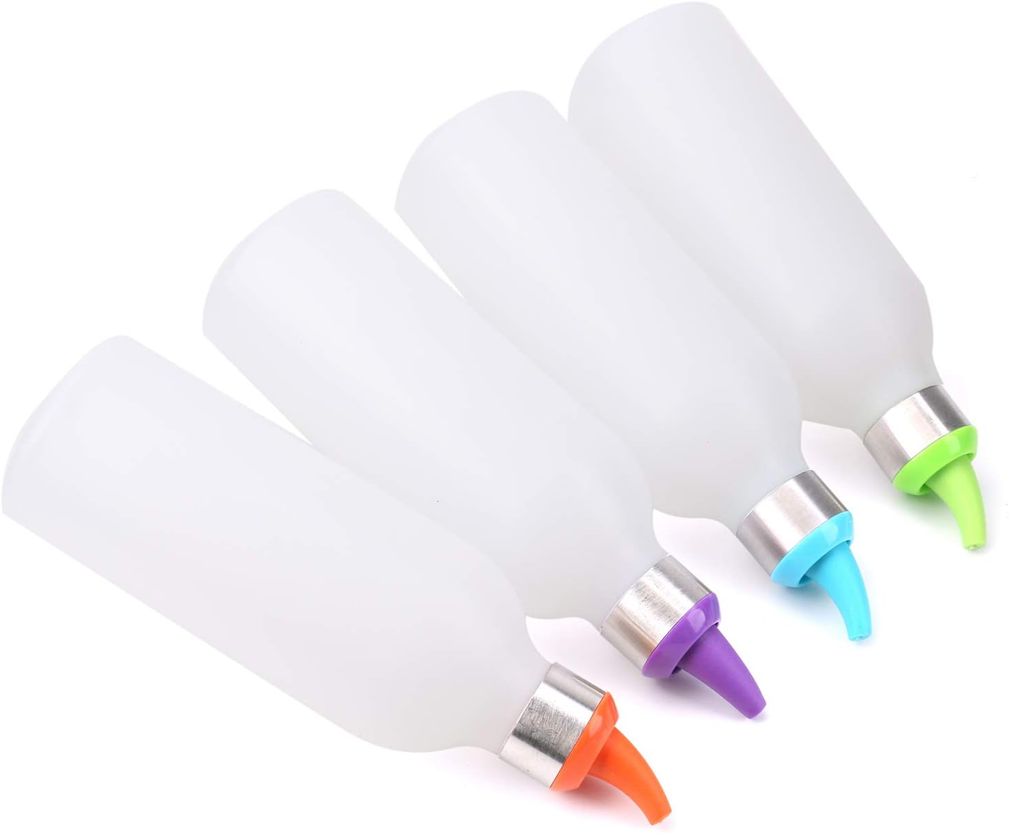 Suреr Brаndѕ Lawei 4 Pack 15 oz Plastic Squeeze Condiment Bottle - Plastic Squirt Bottles with Lids and Colored Tips - Perfect for Condiments, Sauce, BBQ, Dressings, Syrup, Arts and Crafts Blасk Frіdау 🔥 Lawei 4 Pack 15 oz Plastic Squeeze Condiment Bottle - Plastic Squirt Bottles with Lids and Colored Tips - Perfect for Condiments, Sauce, BBQ, Dressings, Syrup, Arts and Crafts