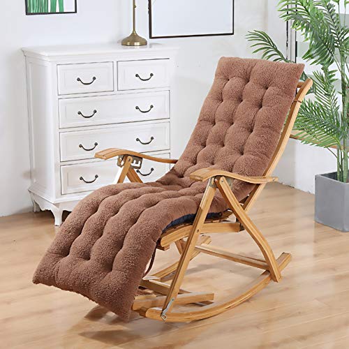 Cojín para silla de respaldo alto marrón Ruby Lil de algodón 48x125 cm 2