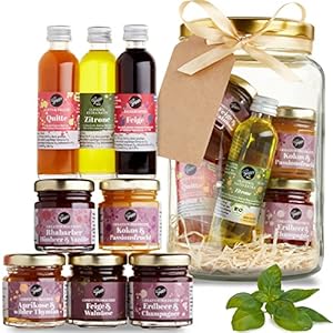 Gepp’s Feinkost im Glas DIY Ostergeschenk I Premium Geschenkset zu Ostern mit Essig & Öl sowie edlen Konfitüren…