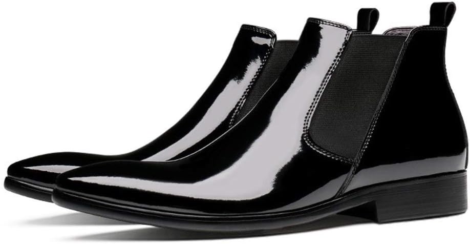 Men Ankle Boots Mens Low Heel Pull Tap Chelsea Boots Show Party Office Holiday for Club The First Layer of Cowhide Genuine Leather