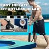 AWEMUFA Water Hammock Floats for Adults 6ft/8ft/12ft Floating Hammock for Lake Round Float Ring Inflatable Dock Platform with Mesh Water Raft Island for Party
