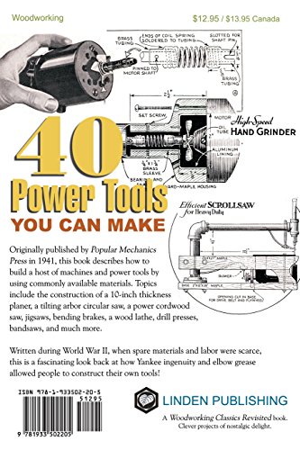 40 Power Tools You Can Make (Woodworking Classics) - Image 2
