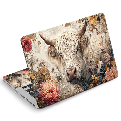 Vinyle pour ordinateur portable haut de gamme avec impression artistique florale