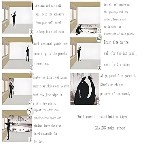Papier Peint 3D pour Agrandir une Pièce : Solution Murale Abstrait Géométrique XLMING - 7