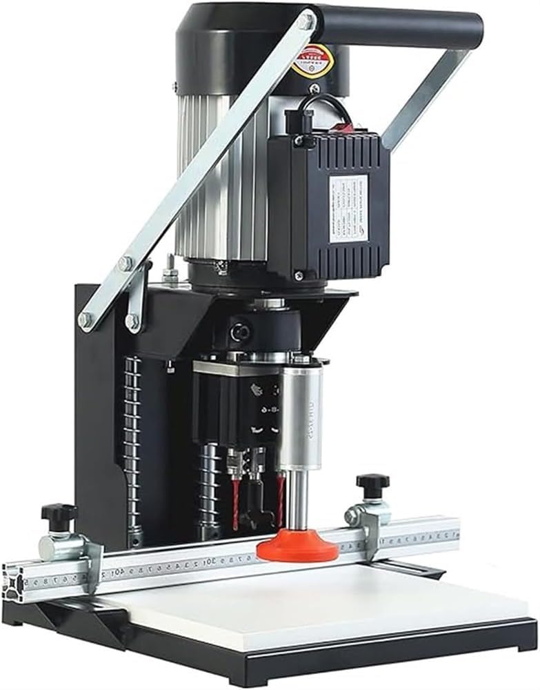 Portable Hinge Drilling and Boring Machine for Woodworking, Hole Drilling Puncher Equipment Tool for Cabinet, Wardrobes, Drill Model: 48-6mm, 1100W, 2880 RPM, 0-40mm Depth(110v)