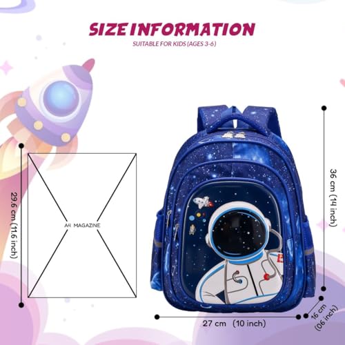 Image of Elios 3D Design Kids School Bag for Kids Age 3 to 6, Preschool Nursery and Grade 1 to 3 | Bags for Boys | Backpack for Girls | Picnic, Travel |Birthday, Diwali, Gifts for Kids