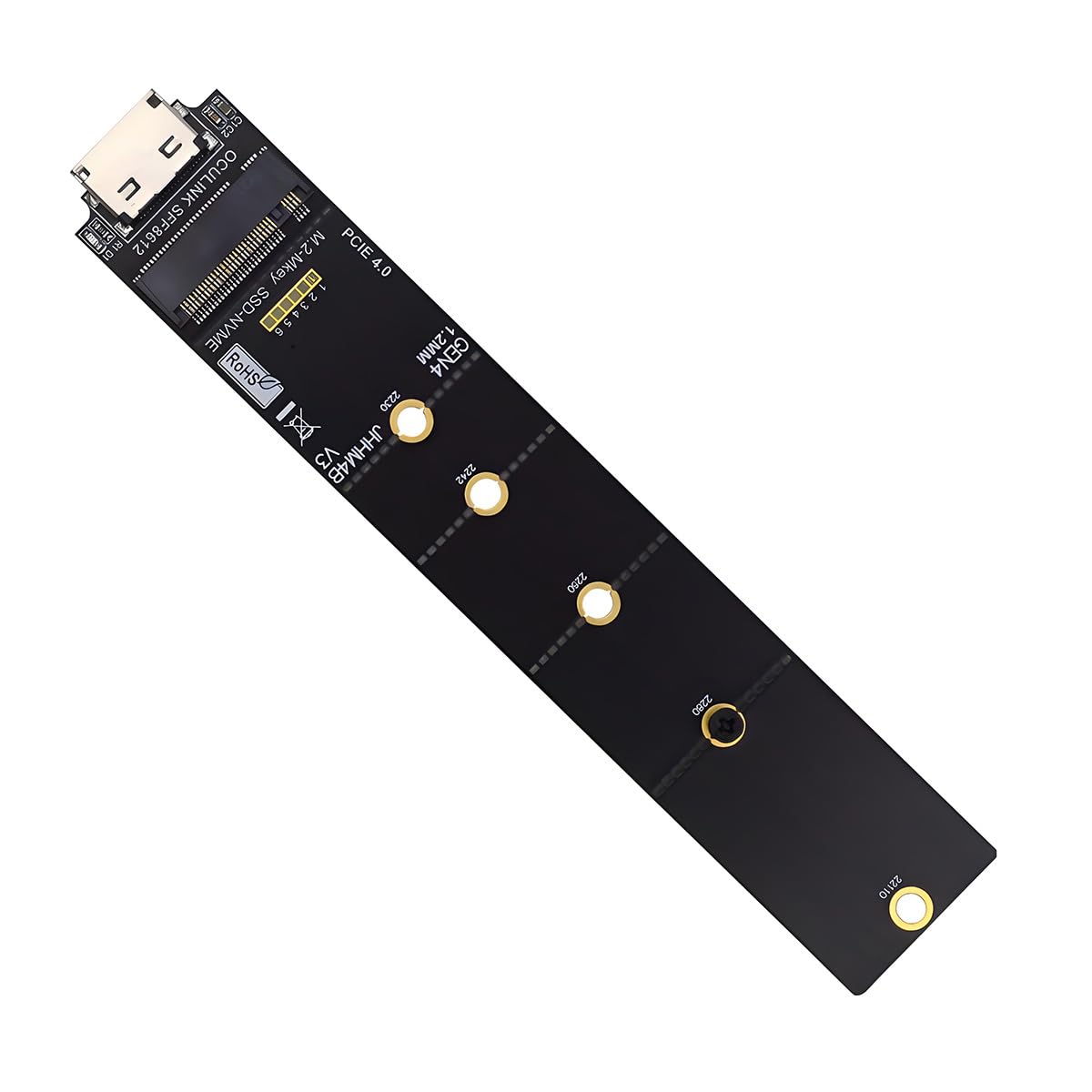 Oculink SFF-8612 SFF-8611 do M.2 NGFF M-Key do NVME PCIe SSD 2230 2280 22110 SSD PCBA Adapter do płyty głównej