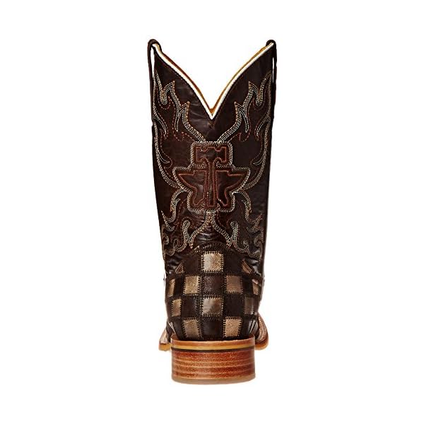 Tin Haul Shoes Men's Gun Metal Check Western Boot - Image 4