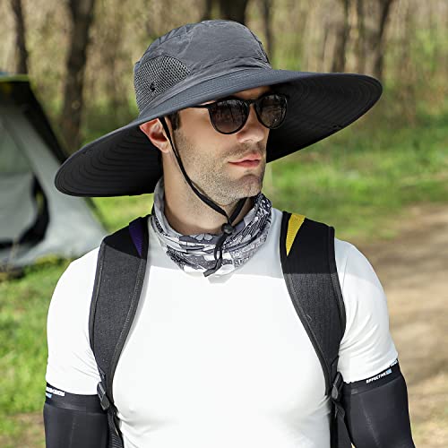 6" Wide Brim Sun Protection Hat Outdoor Unisex Bucket Hats For Hiking Beach Fishing Safari Garden Lawn Yard Work Kayaking #TOP1