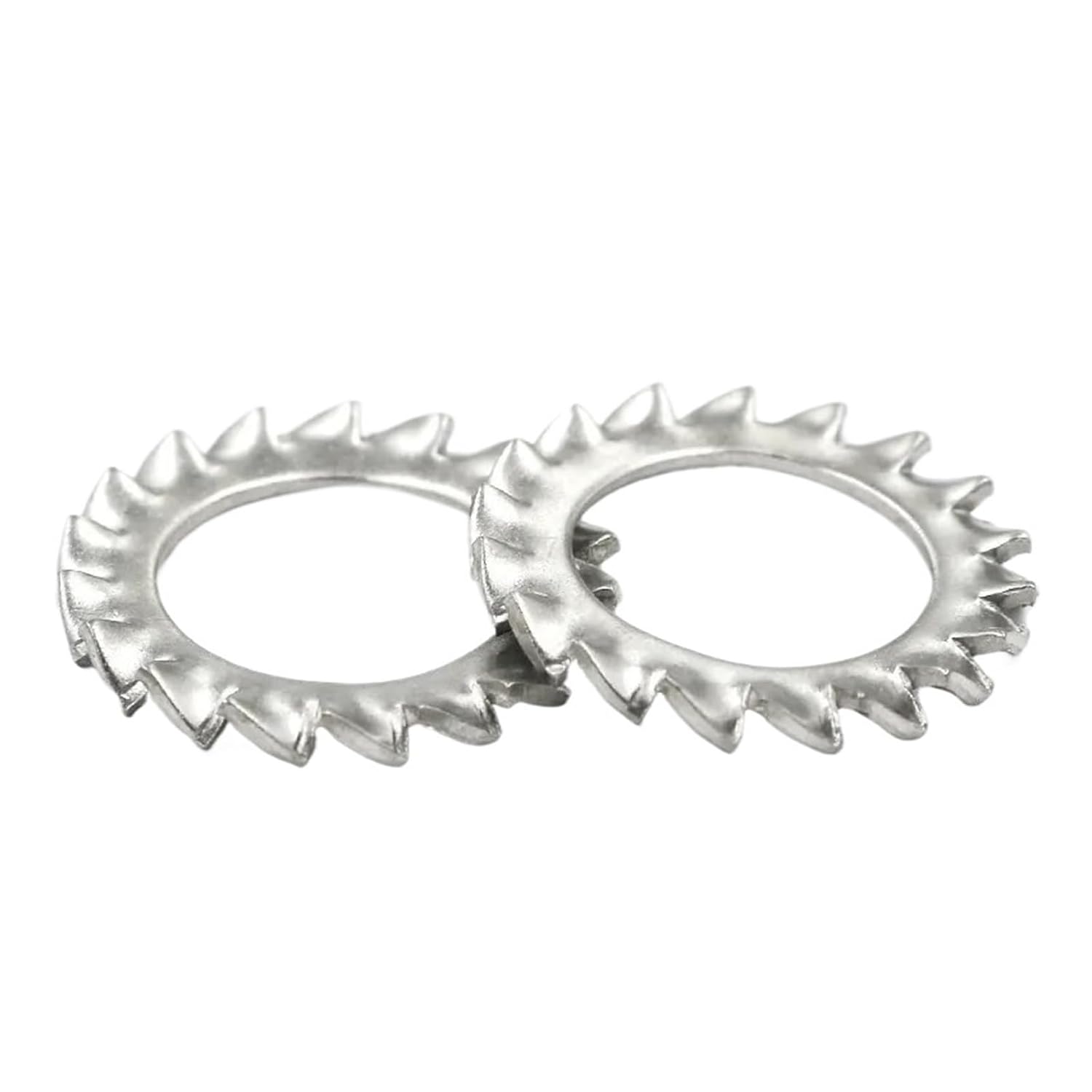Washer Serrated Washer, 304 Stainless Steel External Toothed Serrated Lock Washer M2.5-M12 Assortment(M12)