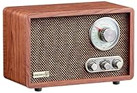 Cyberlux Nostalgie Kompaktanlage | Retro Radio Holz mit Bluetooth | USB | SD Karten Slot | FM/AM Radio | Musikanlage Retro Style | Stereoanlage | Küchenradio | Nostalgie Radio | Vintage Radio