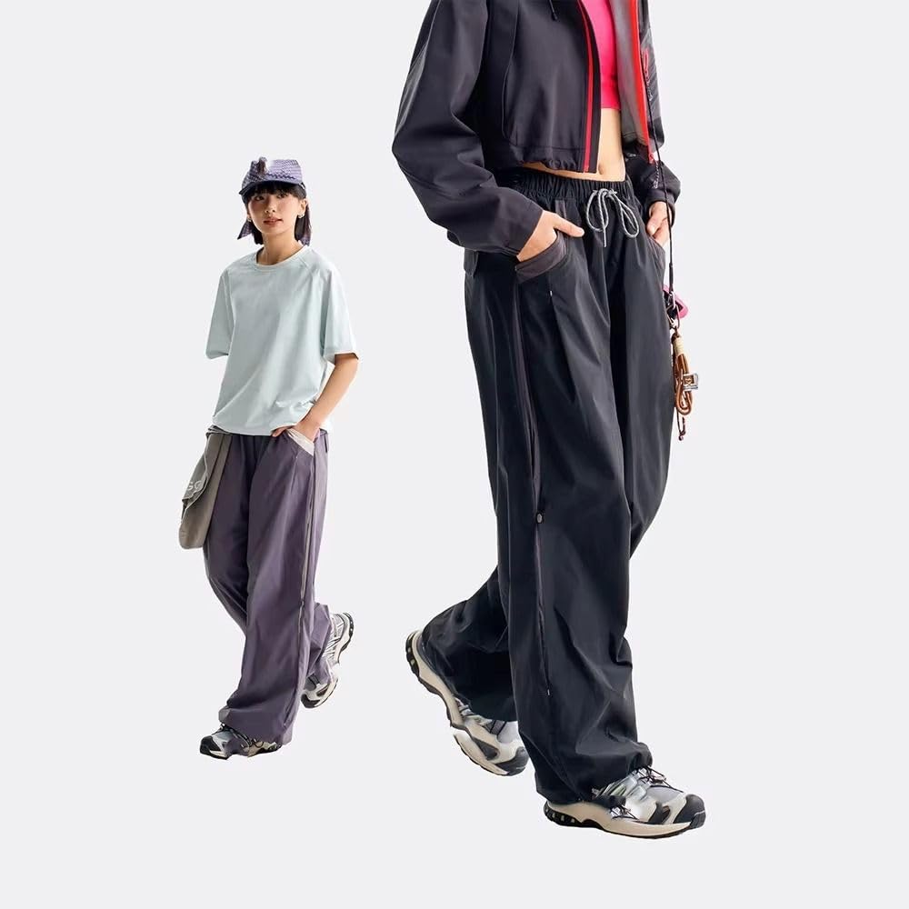 Pantalones de Carga callejeros para Hombre, Pantalones de Pista Unisex Holgados para Senderismo Deportivo