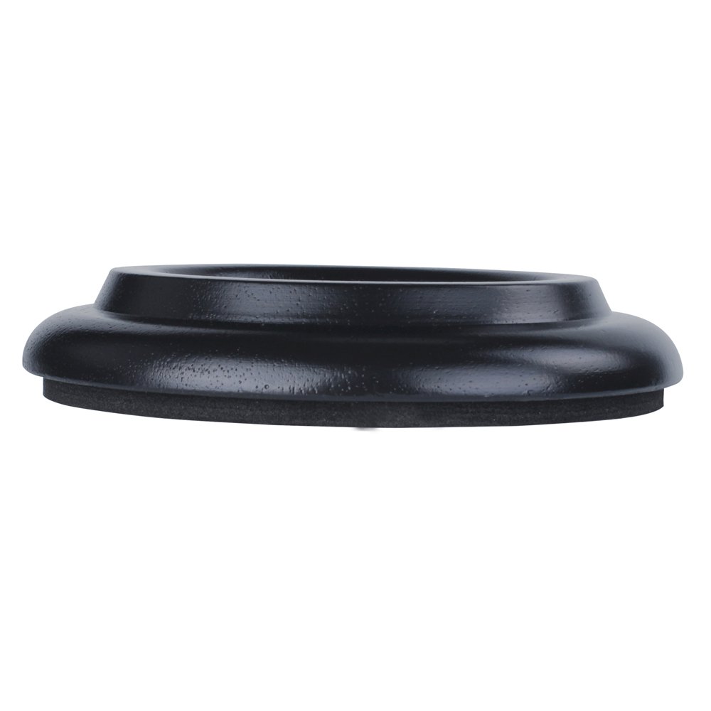 Kingpoint, set di piedini a coppa in legno massiccio per pianoforti a coda, confezione da 3 pezzi , Black