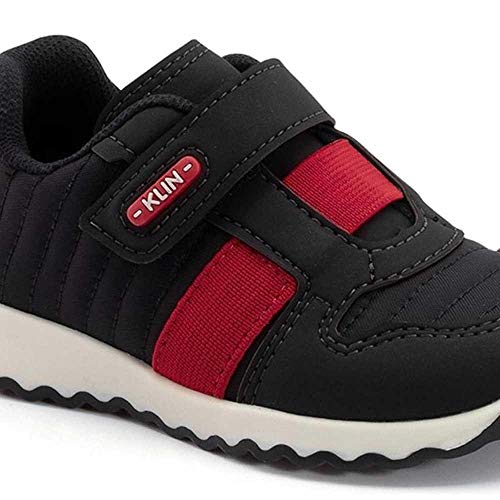 Sapato Outdoor Infantil Klin Preto e Vermelho-23