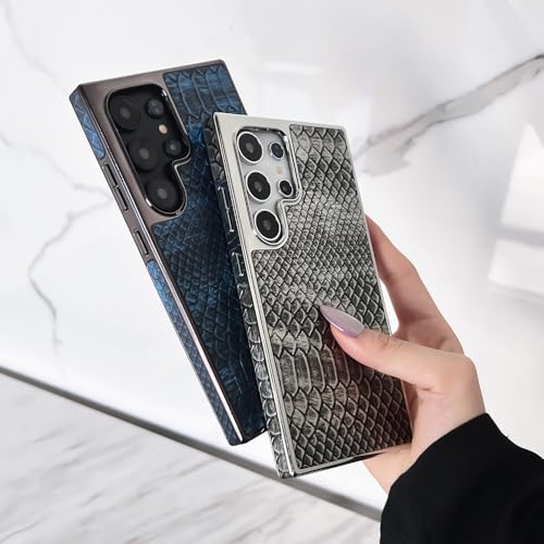 Étui en cuir pour Samsung S24 Ultra chic à effet pailleté laser