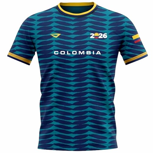 3N2 Colombia Fan Shirt Breathable Lightweight Soccer Supporter Tee