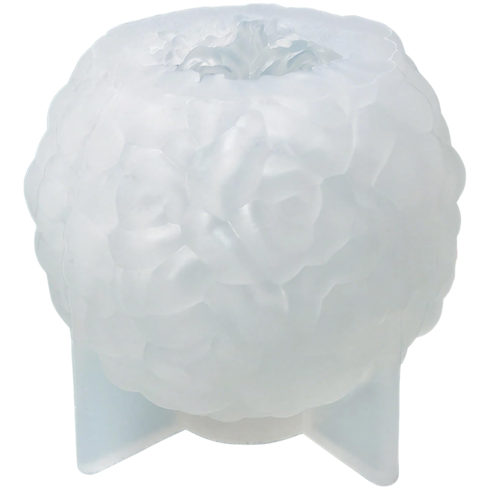 Große Silikon-Rosenform, 3D-Rosenblüten-Kugel für Kerzen, handgemachte Seife, Lotion Bar, Wachs und Aromatherapie-Diffuser-Steine, für Schreibtischdekor, 4,3 x 4,1 x 3,6 in / 10,9 x 10,5 x 9,2 cm
