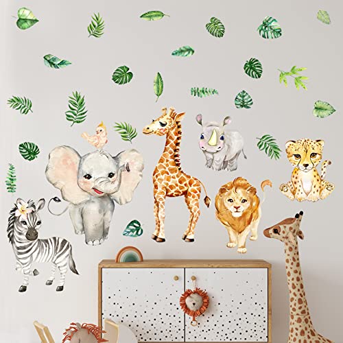 Vinilos decorativos animales selva 35 x 24 pulgadas miniatura 6