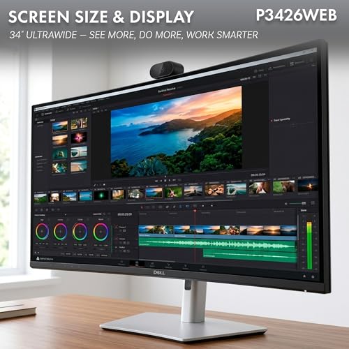 Image of Dell P3426WEB 34 inch WQHD 100Hz Monitor Bundle